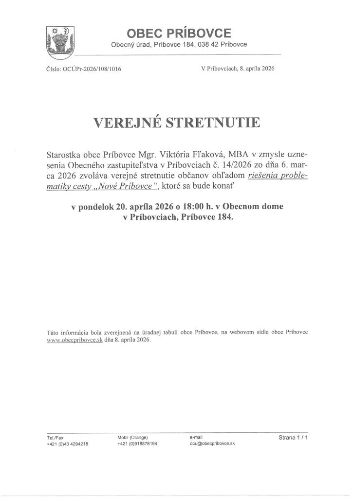 Verejné stretnutie